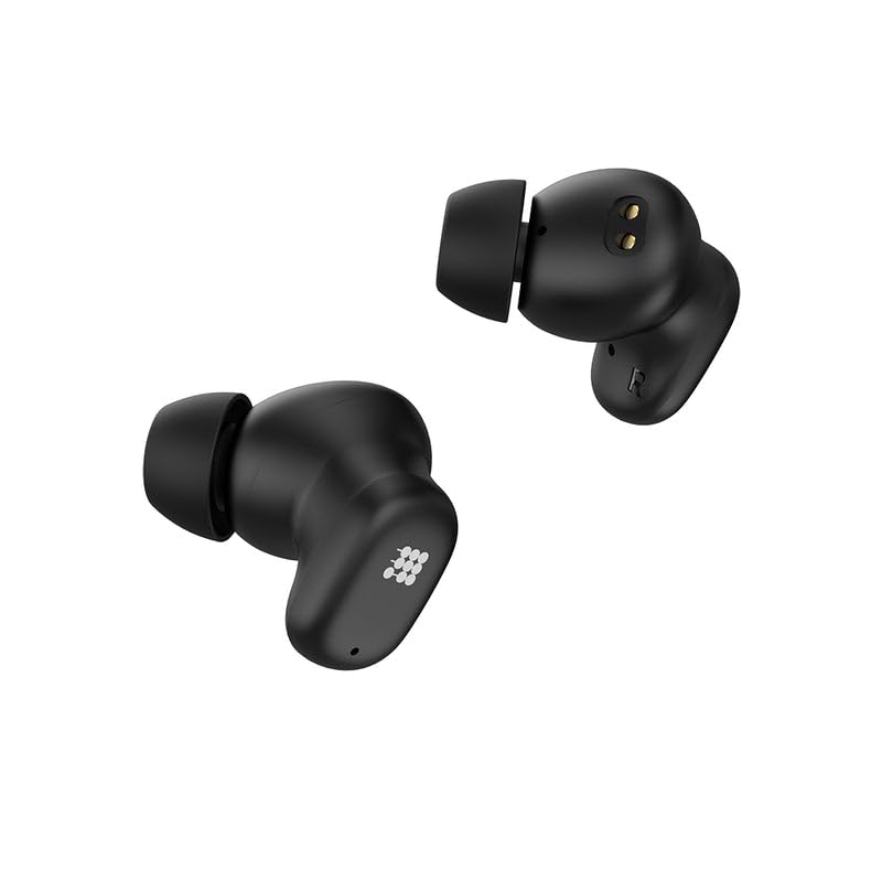 Close-up of Cubitt Power Buds earbud texture and touch control for precise handling