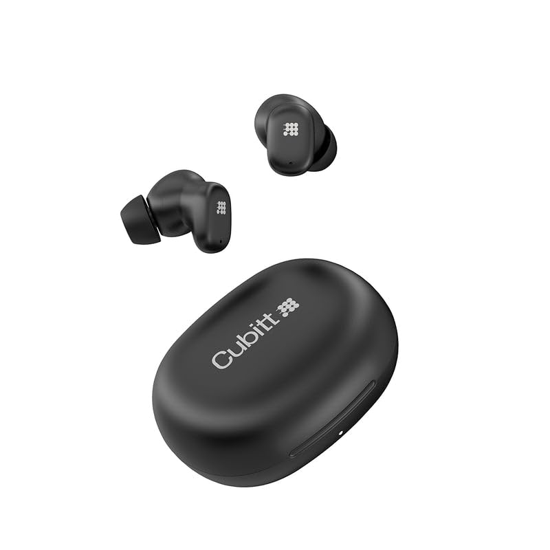 Cubitt Power Buds front packaging showing Obsidian Black design and key features