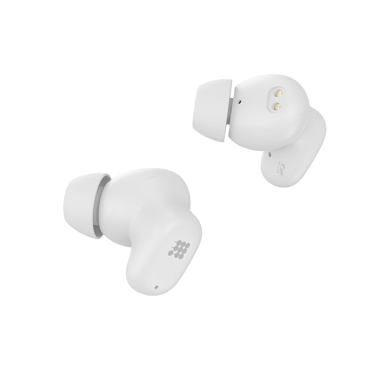 Cubitt Power Buds worn in ear during commute showing secure fit and distraction reduction
