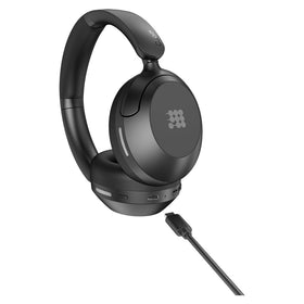 Cubitt Power Headphones folded travel size for compact packing and portability