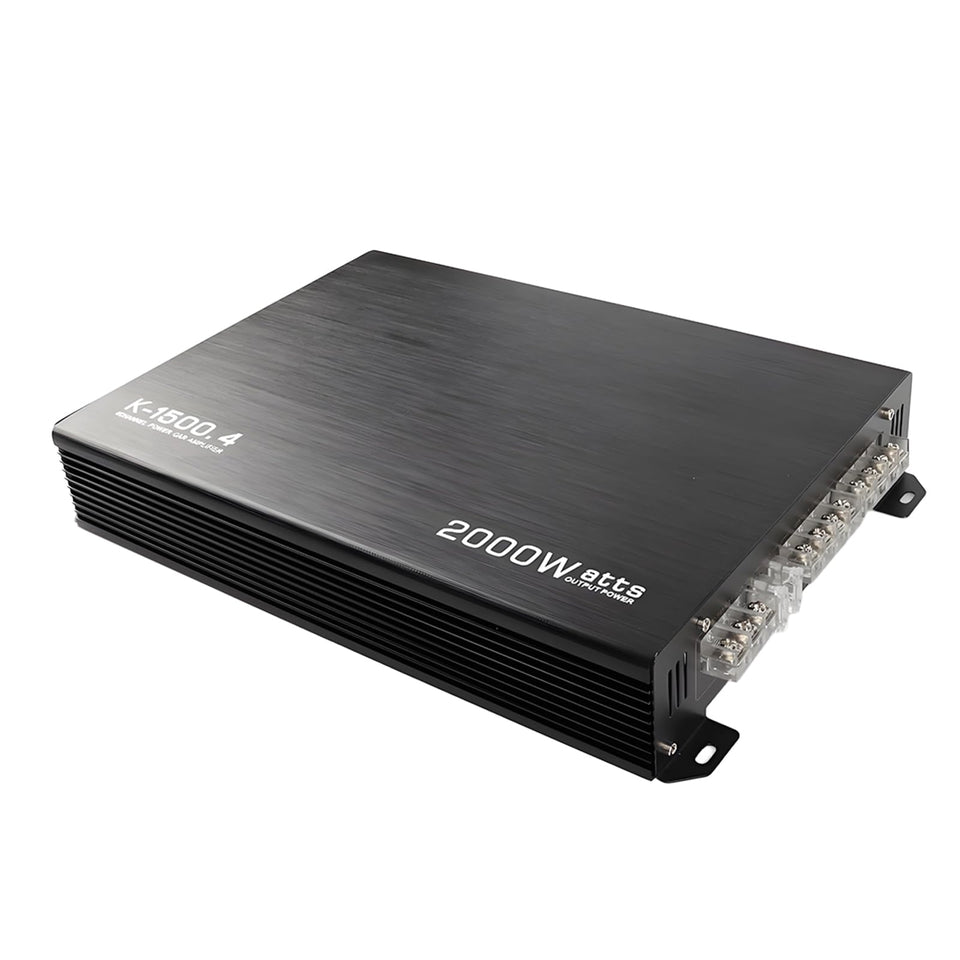 CUCNEXT car power amp front panel showing controls for precise tuning.