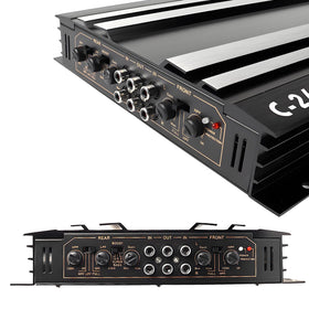 CUCNEXT car power amplifier 4-channel mounting holes indicating straightforward secure installation