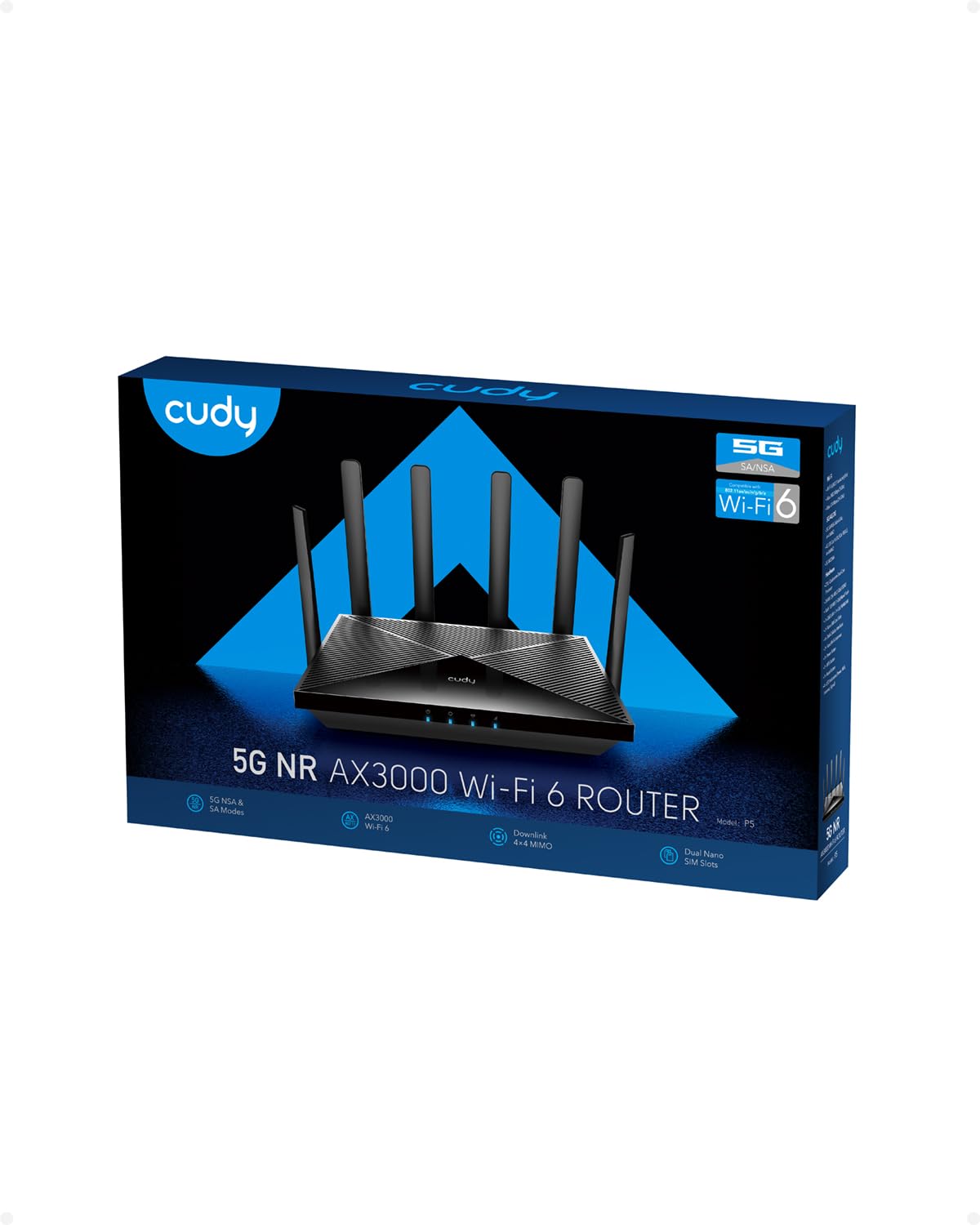 Cudy AX3000 5G router cloud connectivity options for managed networks.
