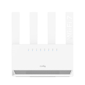 Cudy WR3600E front view showing compact router design for a clean home setup.