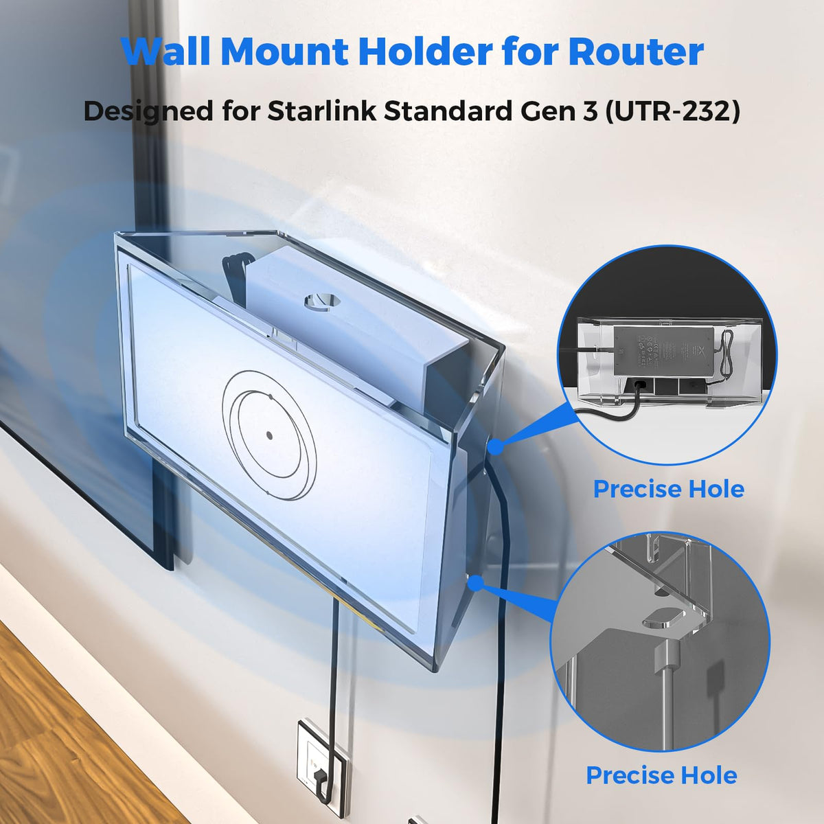 CUHIOY side profile with cables neatly routed for space efficiency and safer setup