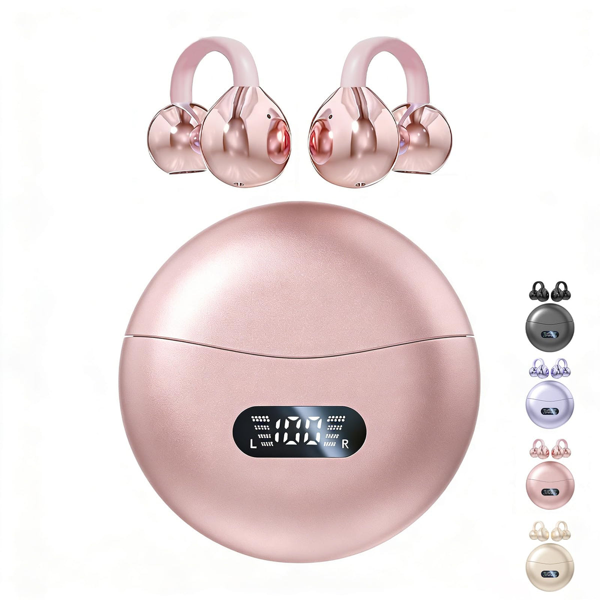 CuiSuto open-ear clip-on earbuds for safe awareness during workouts.