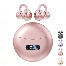 CuiSuto open-ear clip-on earbuds for safe awareness during workouts.