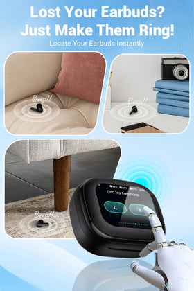 CuiSuto touchscreen charging case enabling hands-free music and calls