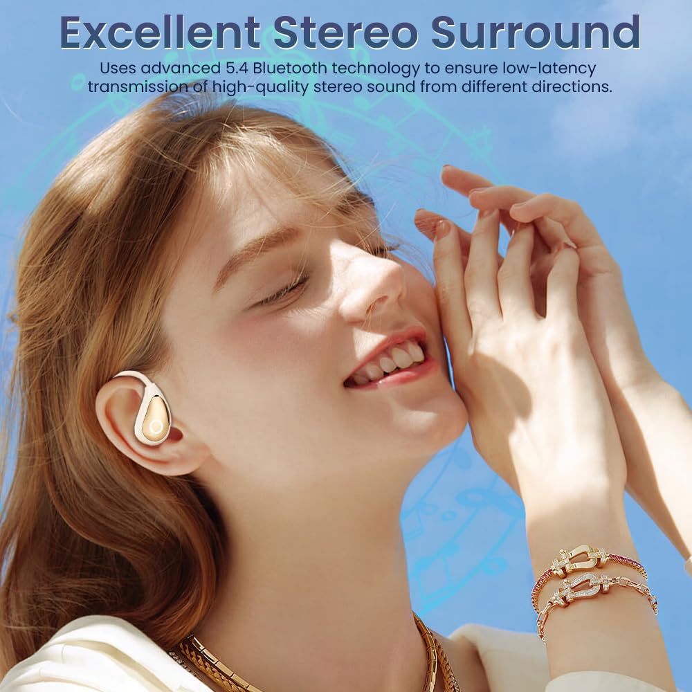 CuiSuto open ear buds Bluetooth 5.3 for stable connection
