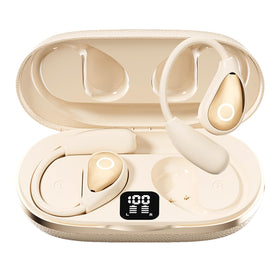 CuiSuto open ear buds with LED display case for quick battery checks