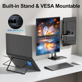 CUIUIC VESA-mountable design for wall or arm mounting.