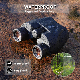 Culture Gifts 8x25 binoculars includes neck strap and pouch for travel convenience
