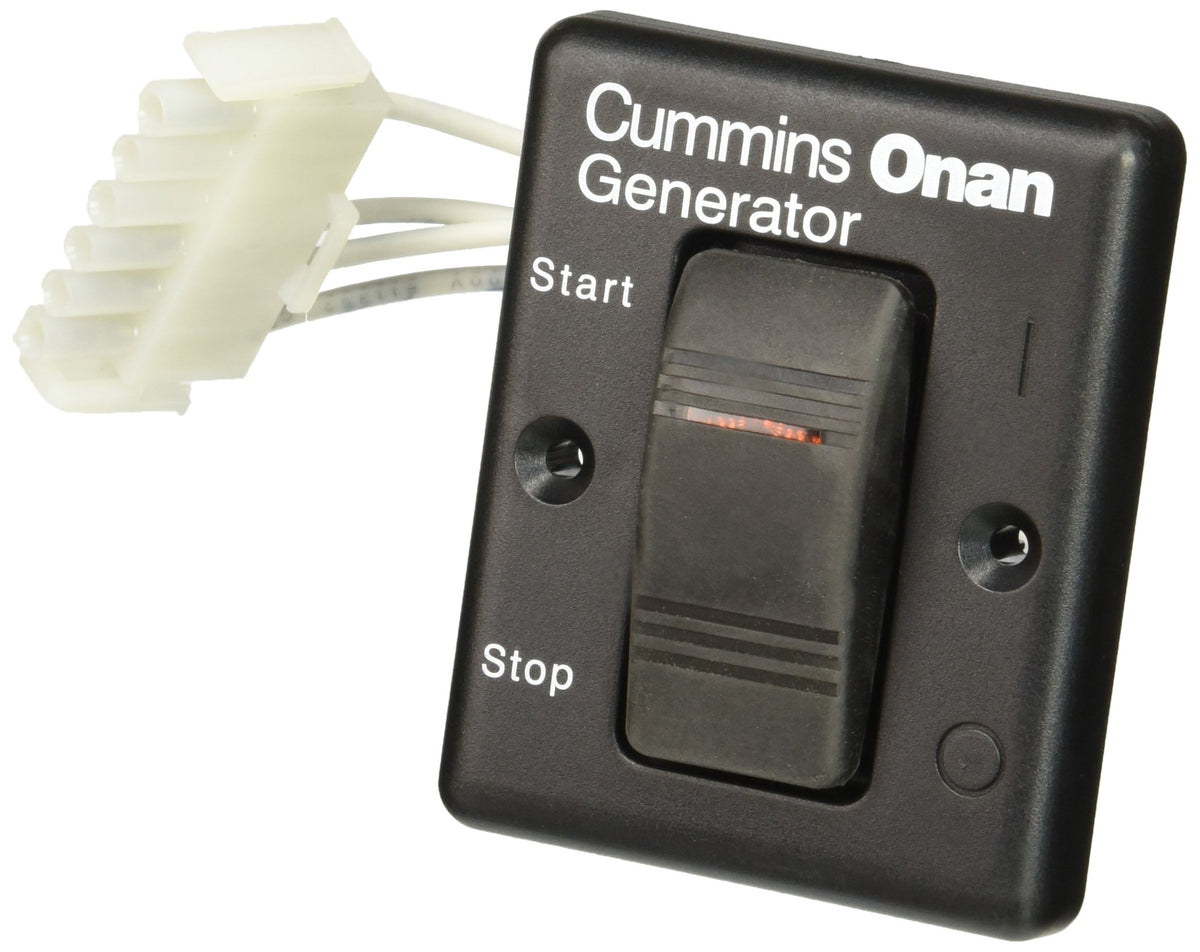 Cummins Onan standard remote panel, compact control interface for generator operation.