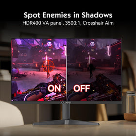 CUNPU monitor ergonomic stand with VESA enables comfortable mounting.