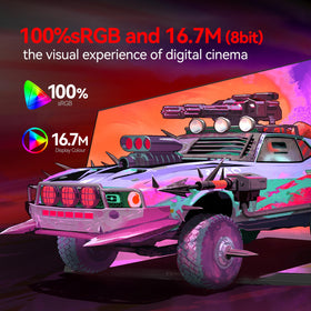 CUNPU 165Hz refresh rate for fluid motion and competitive gaming responsiveness.