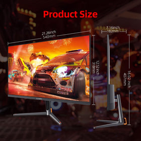 CUNPU 24-inch monitor color coverage with 99% sRGB for vibrant visuals.