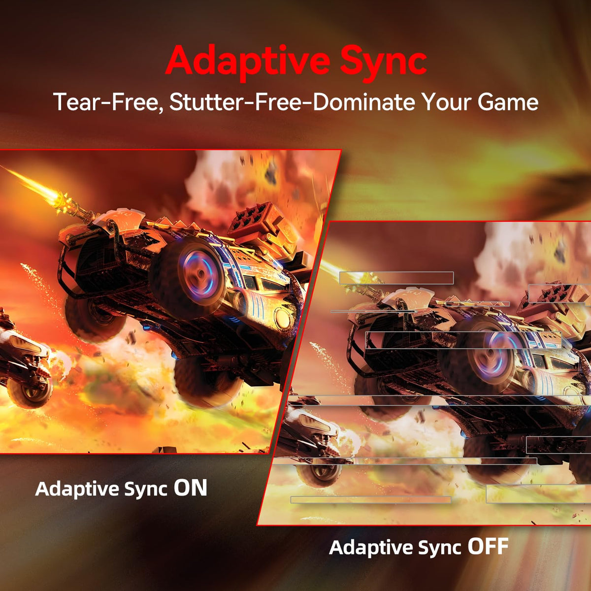CUNPU FreeSync compatibility reduces tearing for smoother gameplay.