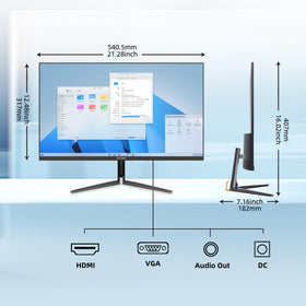 CUNPU 24-inch touchscreen monitor VESA compatibility for flexible mounting