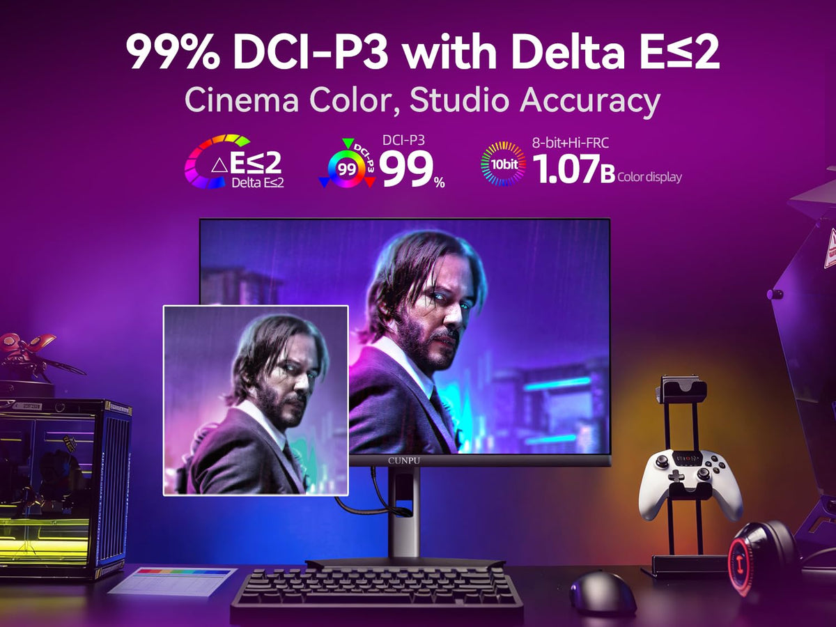 CUNPU HDR display highlights HDR400 rich color and contrast