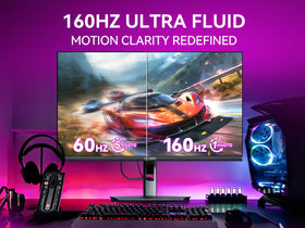 CUNPU 27-inch side profile showing slim bezels for immersion