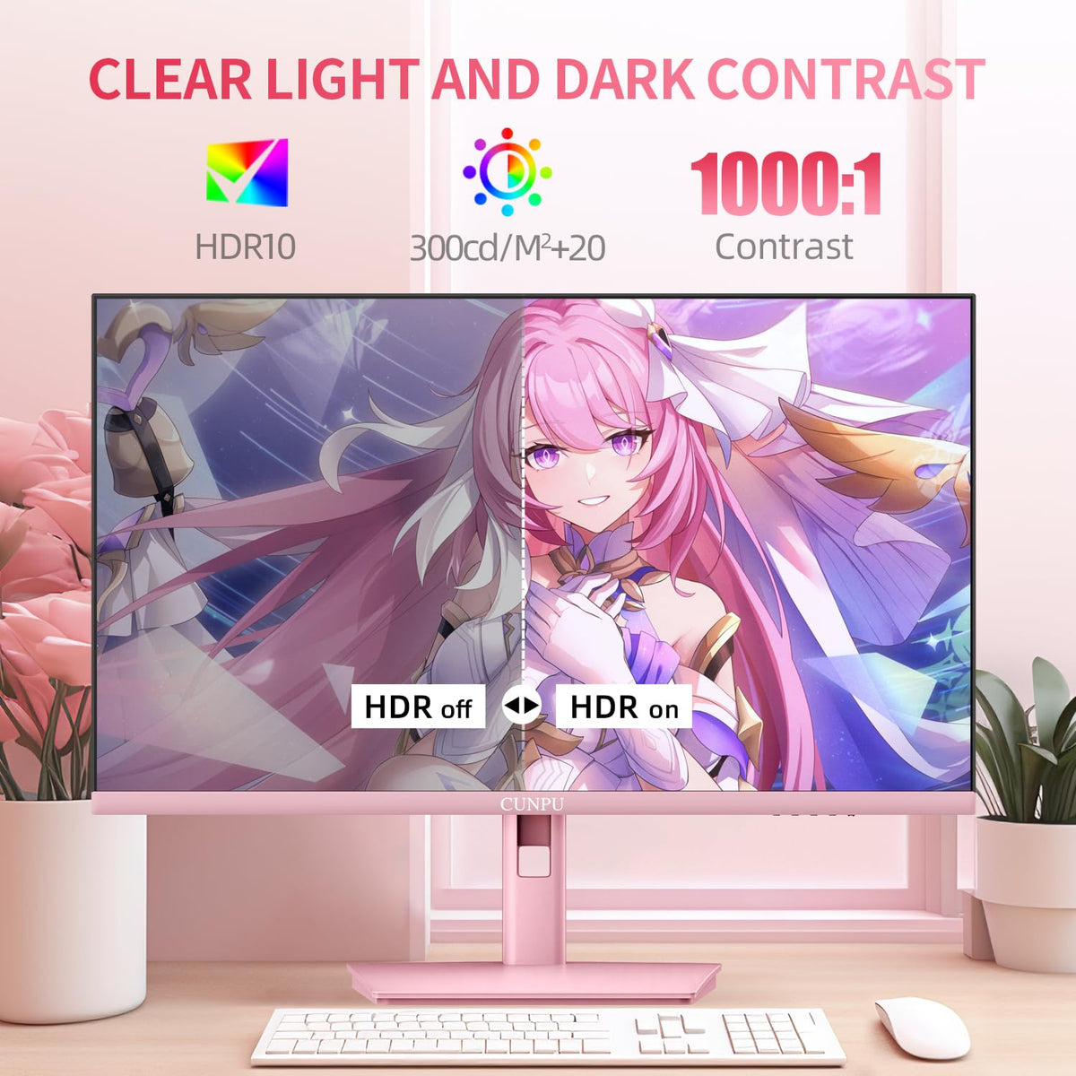 CUNPU 2560x1440 resolution for crisp visuals