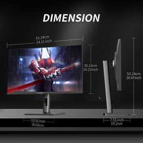 CUNPU 27-inch monitor adaptive sync reduces tearing for smooth gameplay.