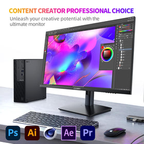 CUNPU 4K display features 100% DCI-P3 for vibrant color reproduction.