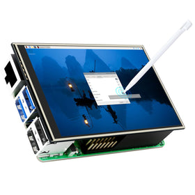 CUQI 3.5-inch Raspberry Pi touchscreen demonstrating compatibility across Pi models for DIY projects.
