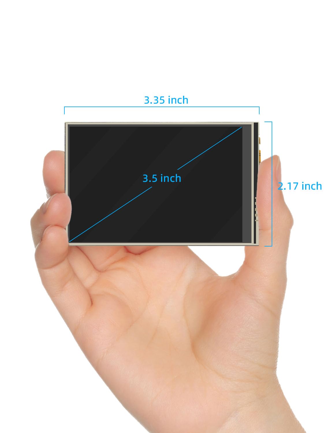 Back of CUQI screen offers space for a mini fan to improve cooling.