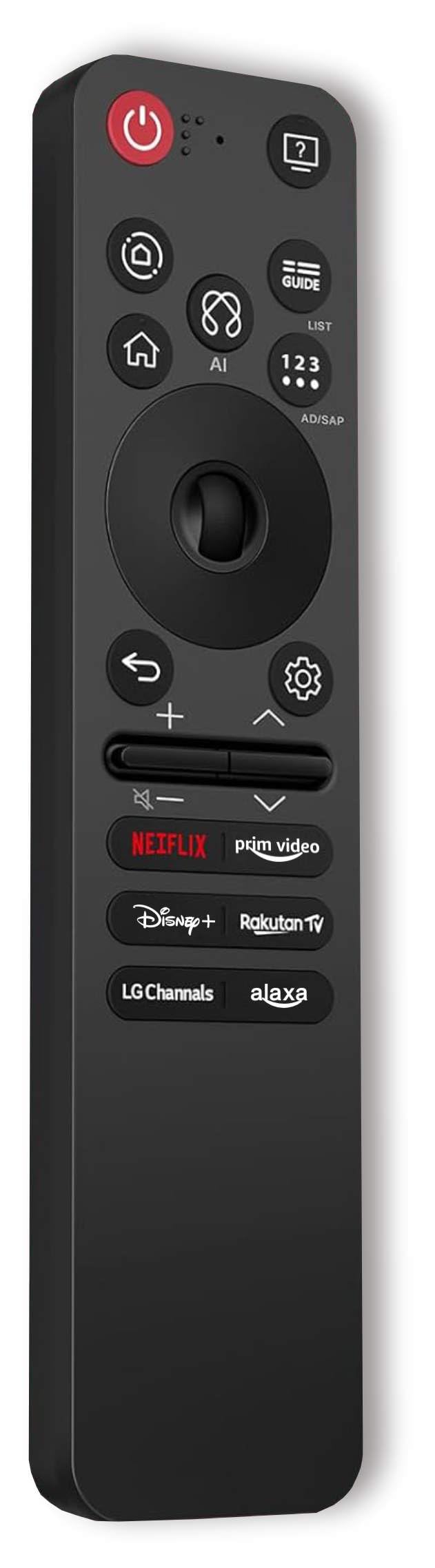 Curanny AI Remote for LG with magic pointer improves navigation on LG TVs
