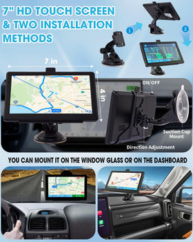 Cutebe GPS Navigator shows 2D/3D maps with day and night viewing modes.