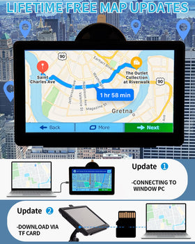 Cutebe Truck-routing feature adapting to vehicle dimensions for safer routes.