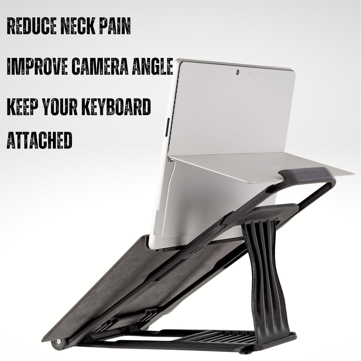 CUTTING EDGE INDUSTRIES Surface Pro Stand backrest compatible design supports Surface with keyboard.