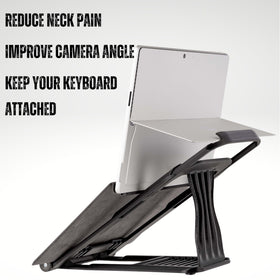 CUTTING EDGE INDUSTRIES Surface Pro Stand backrest compatible design supports Surface with keyboard.
