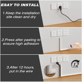 cuysfead safe installation cord management protects walls and cables.