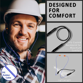 Cuzabe close-up of tri-layer silicone tip, shows seal for 29dB noise reduction benefit