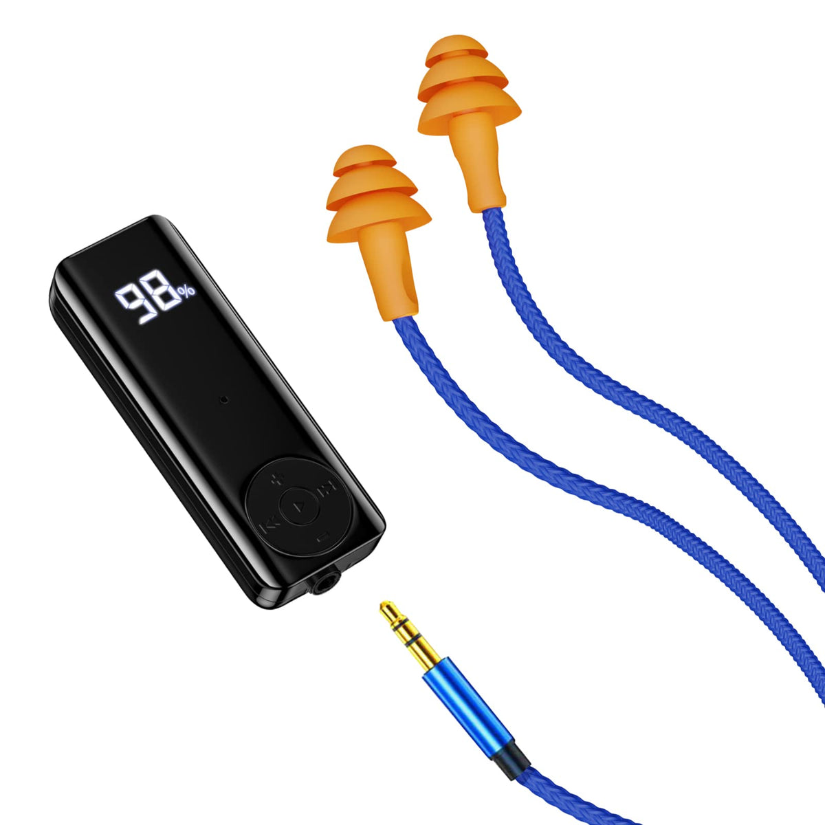 Cuzabe front packaging showing earbuds kit and rugged design benefit