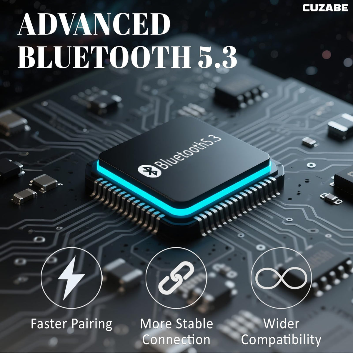 Cuzabe label and specs image showing OSHA-compliant 29 dB NRR features