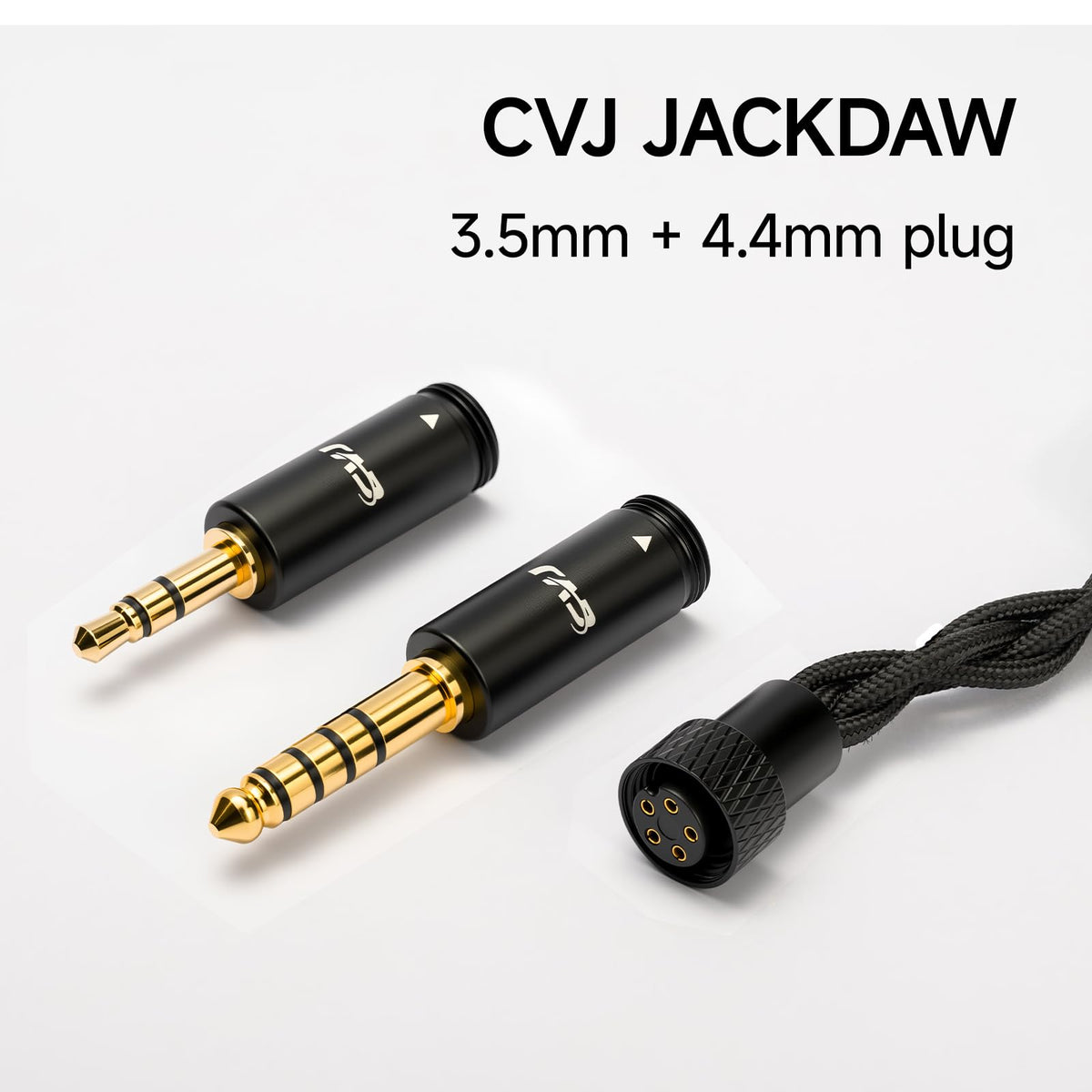 CVJ Jackdaw soft, tangle-free cable with ergonomic pre-shaped ear hook