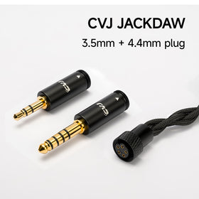 CVJ Jackdaw soft, tangle-free cable with ergonomic pre-shaped ear hook
