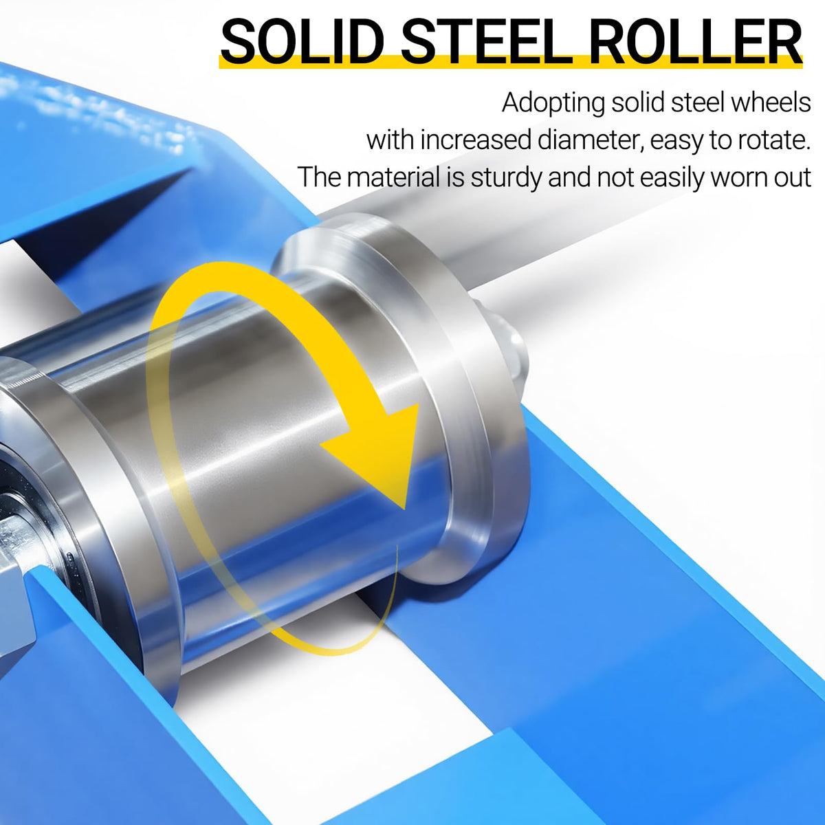 CWTRLPC Cable Drum Roller during assembly shows quick, tool-free setup.