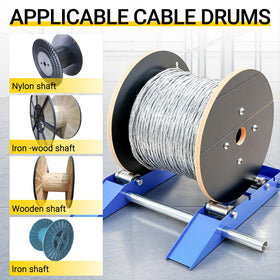CWTRLPC Cable Drum Roller load capacity communicates 2-ton capability for bulk reels.