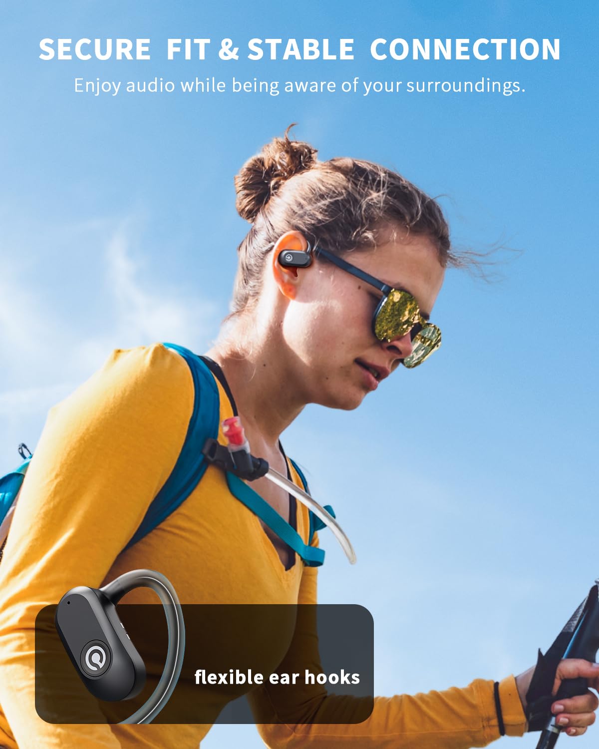 CXK Bluetooth 5.4 fast-pair connection for stable wireless listening.