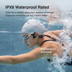 CXK bone-conduction headphones with Bluetooth 6.0 ensure stable wireless audio