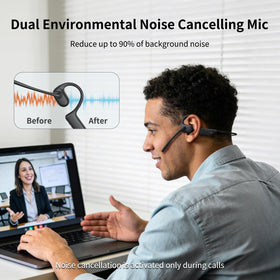 CXK Dual Mic for noise-reduced calls and crisper conversations anywhere.