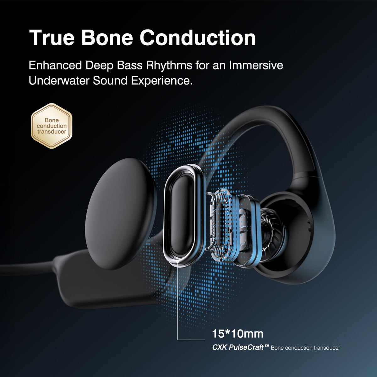 CXK open-ear design keeps you aware while enjoying sound