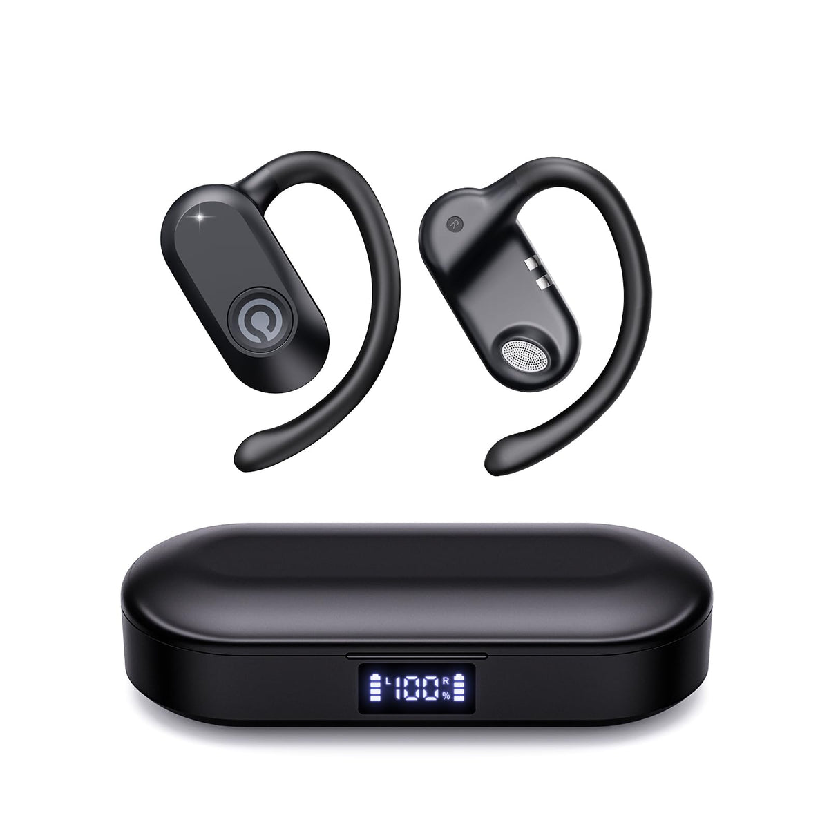CXK open ear headphones with bone conduction offer immersive sound while staying aware of surroundings.