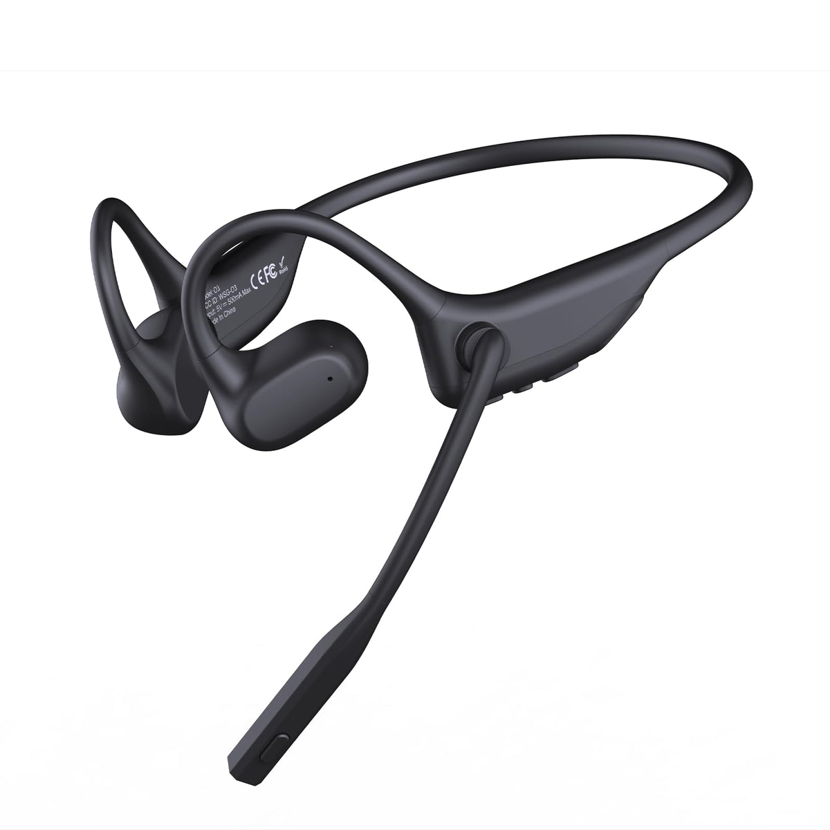 CXK Open Ear Headphones with mic offering clear calls in busy offices.