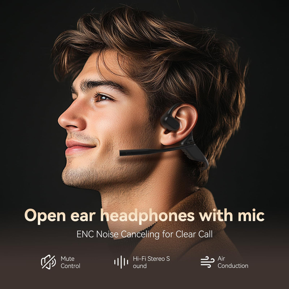 CXK Open Ear design showing comfortable, all-day wear and awareness.