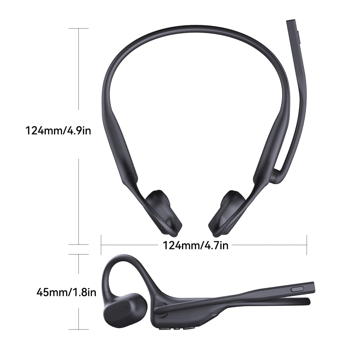 CXK open-ear headset suited for commuting, meetings, driving, and workouts.